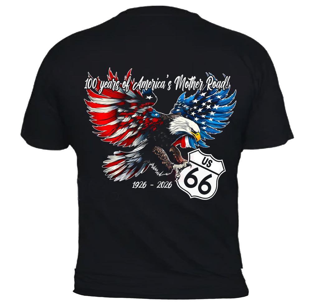 A52. American Eagle on 66 Shirt / Printed on Back with front left chest logo.