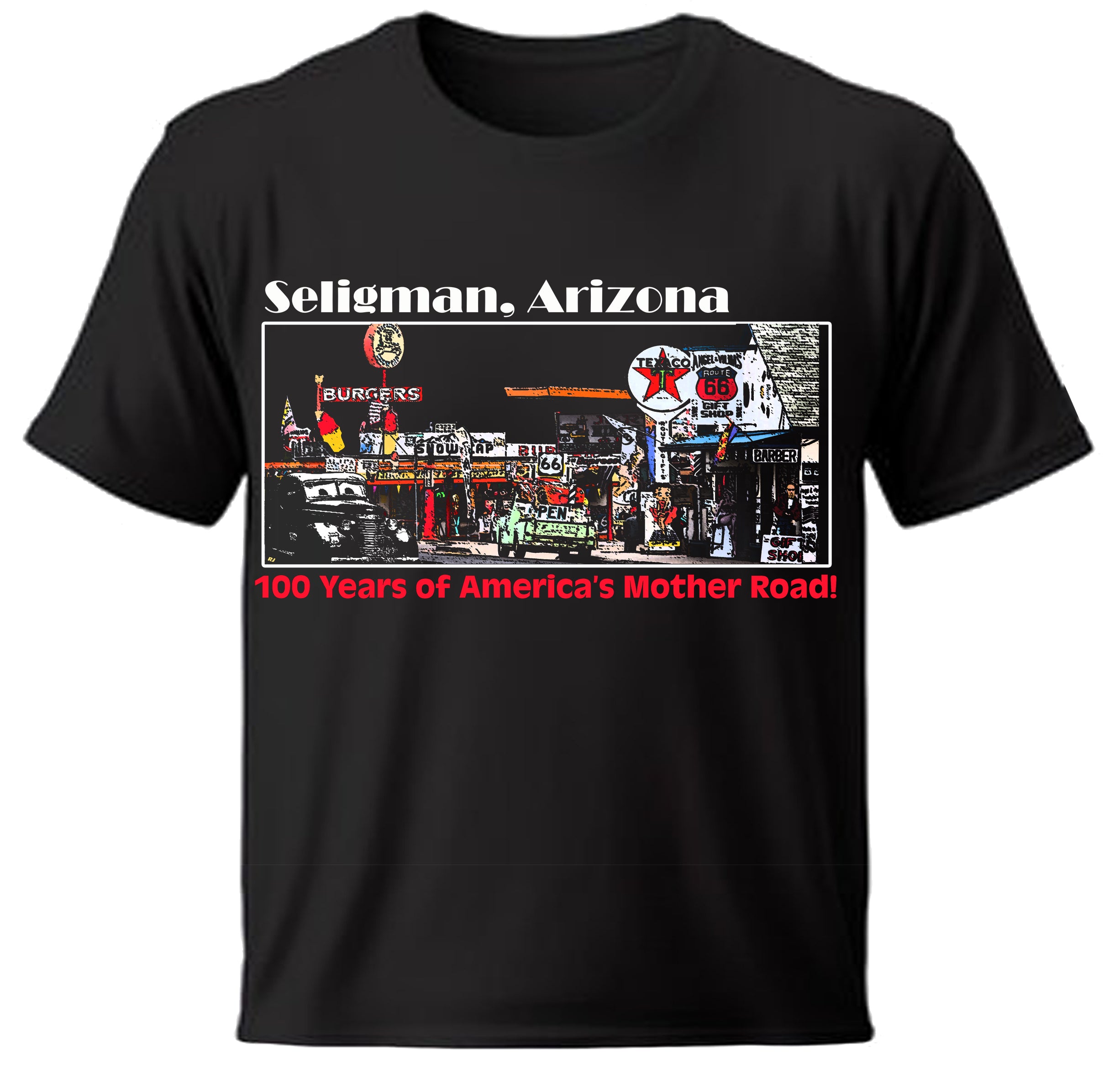 Vintage full color Seligman, Arizona Route 66 Shirt