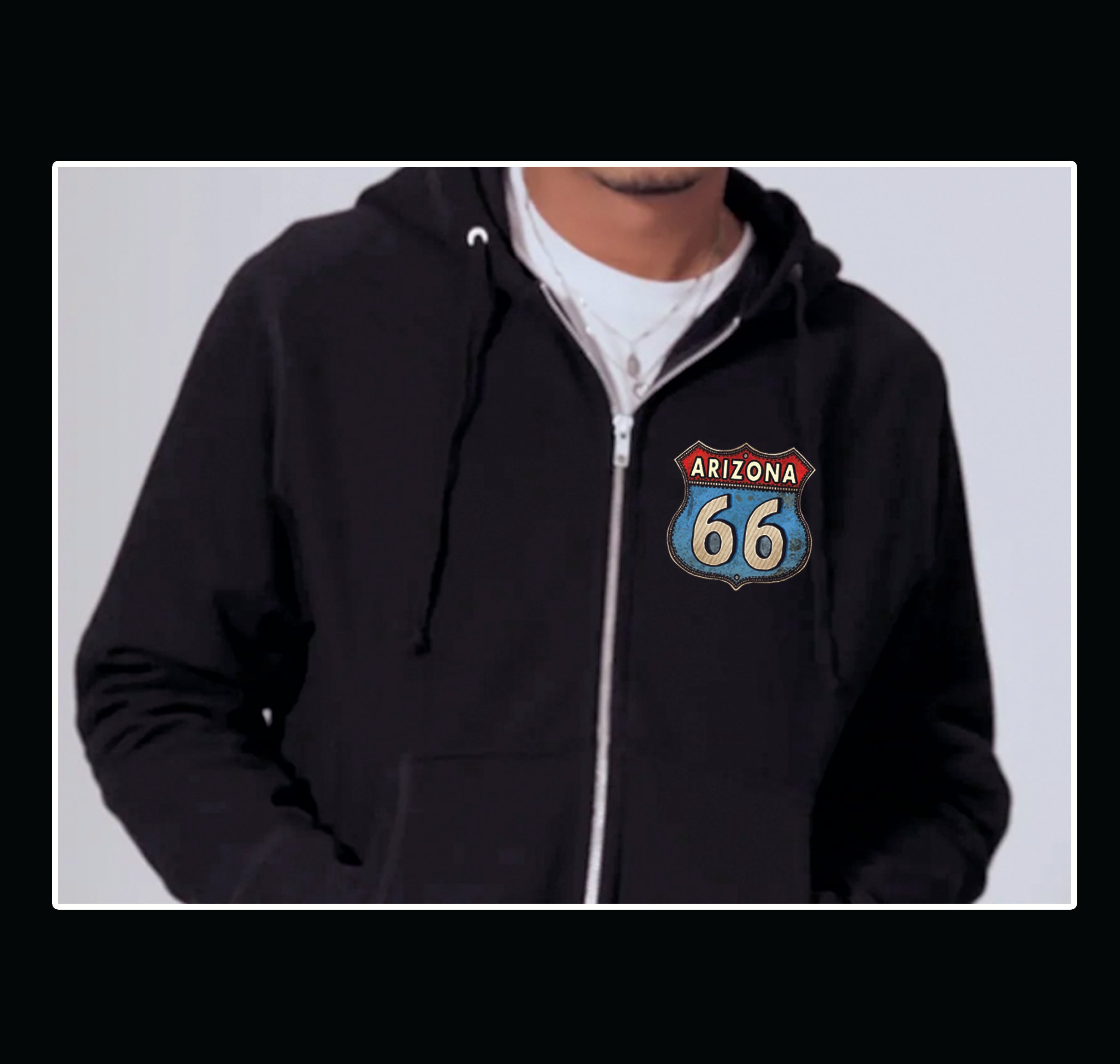 A. Kingman Arizona Zip Hoodie