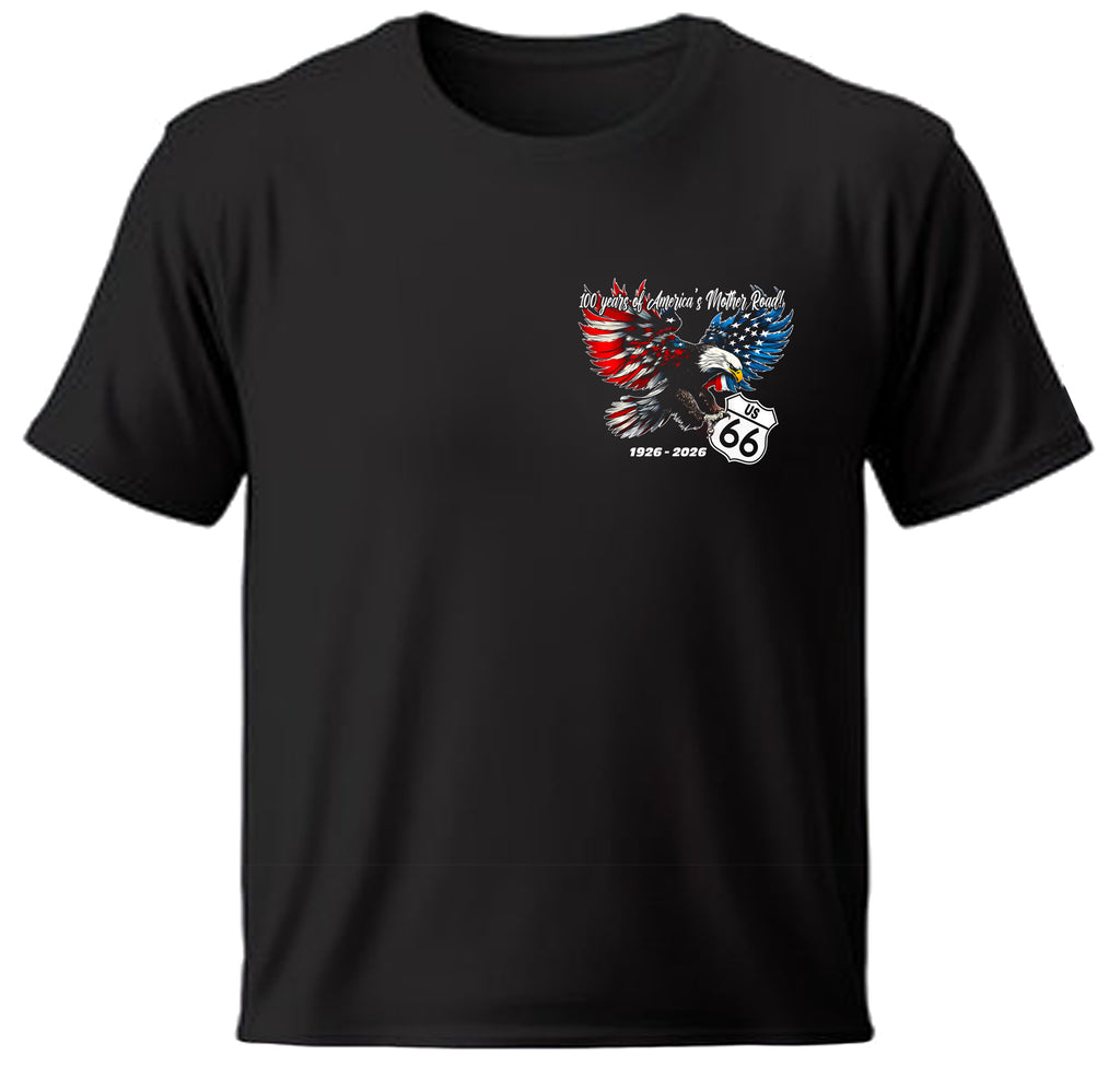 A52. American Eagle on 66 Shirt / Printed on Back with front left chest logo.